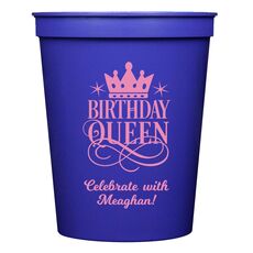 Birthday Queen Stadium Cups