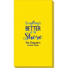 Everything's Better at the Shore Linen Like Guest Towels