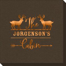 Family Cabin Linen Like Napkins