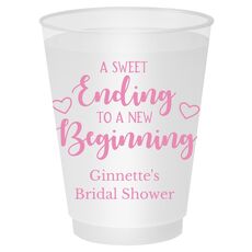 A Sweet Ending to a New Beginning Shatterproof Cups