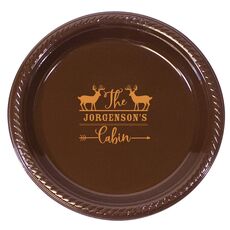 Family Cabin Plastic Plates