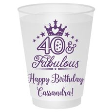 40 & Fabulous Crown Shatterproof Cups