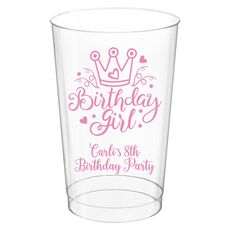 Birthday Girl Clear Plastic Cups