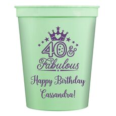 40 & Fabulous Crown Stadium Cups