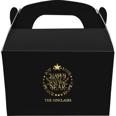 Happy New Year Gable Favor Boxes