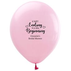 A Sweet Ending to a New Beginning Latex Balloons