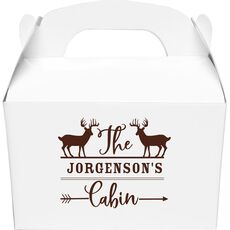 Family Cabin Gable Favor Boxes