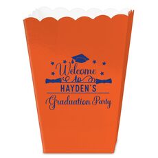 Graduation Party Mini Popcorn Boxes