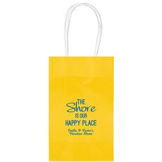 The Shore Is Our Happy Place Medium Twisted Handled Bags