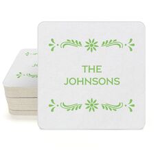 Fiesta Frame Square Coasters