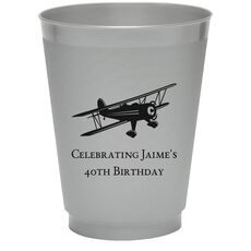Biplane Colored Shatterproof Cups