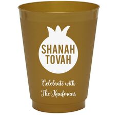 Shanah Tovah Pomegranate Colored Shatterproof Cups