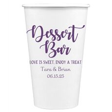 Dessert Bar Paper Coffee Cups