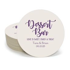 Dessert Bar Round Coasters
