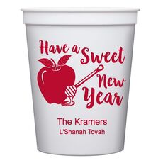 Have a Sweet New Year Stadium Cups