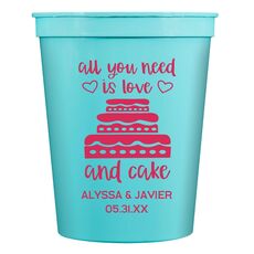 All You Need Is Love and Cake Stadium Cups