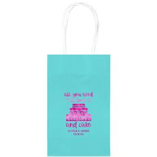 All You Need Is Love and Cake Medium Twisted Handled Bags