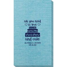 All You Need Is Love and Cake Bamboo Luxe Guest Towels