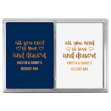 All You Need Is Love and Dessert Double Deck Playing Cards