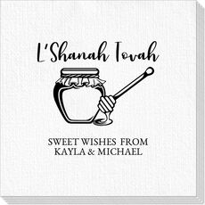 L'Shanah Tovah Honey Pot Deville Napkins