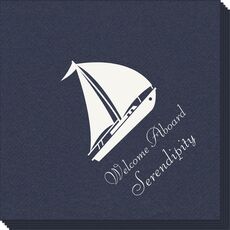 Large Sailboat Linen Like Napkins