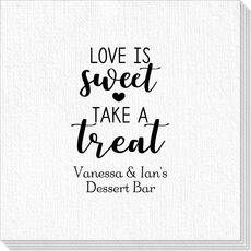 Love is Sweet Take a Treat Deville Napkins