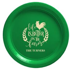 Life Is Better On The Farm Paper Plates