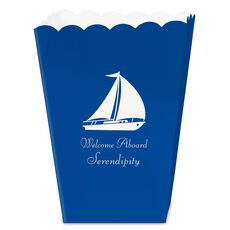 Large Sailboat Mini Popcorn Boxes