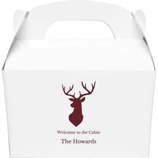 Mounted Buck Gable Favor Boxes