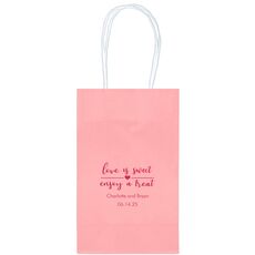 Love is Sweet Enjoy a Treat Medium Twisted Handled Bags