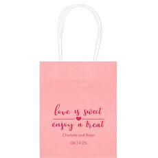 Love is Sweet Enjoy a Treat Mini Twisted Handled Bags