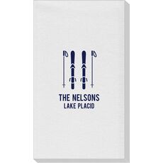 Skis and Poles Linen Like Guest Towels