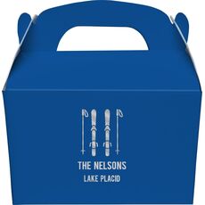Skis and Poles Gable Favor Boxes