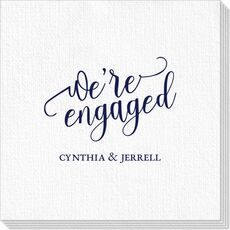 We're Engaged Deville Napkins