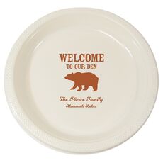Welcome To Our Den Plastic Plates