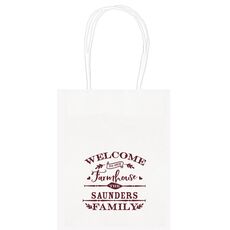 Welcome To Our Farmhouse Mini Twisted Handled Bags
