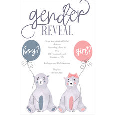 Gender Reveal Shower Invitations