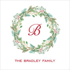 Welcoming Wreath Flat Enclosure Cards