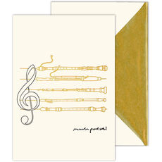 Prague Symphony Folded Note Cards with Inside Imprint