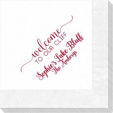 Welcome to Our Cliff Napkins