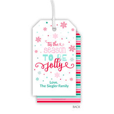 Tis the Season Vertical Hanging Gift Tags
