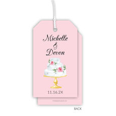 Wedding Cake Vertical Hanging Gift Tags