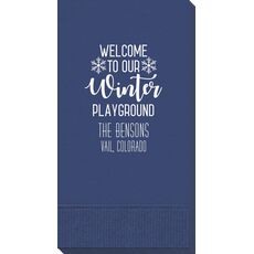 Welcome To Our Winter Playground Guest Towels