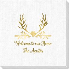 Pine Berry Antlers Deville Napkins