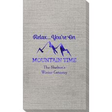 Relax You're On Mountain Time Bamboo Luxe Guest Towels