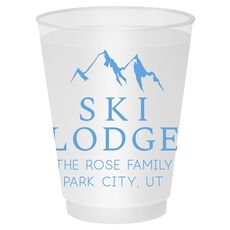Mountain Ski Lodge Shatterproof Cups
