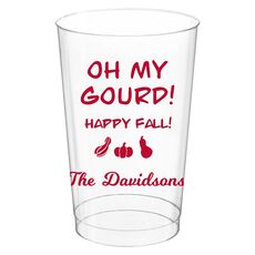 Oh My Gourd Clear Plastic Cups