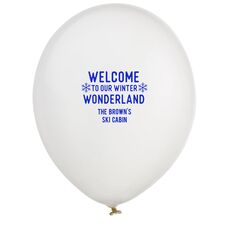 Welcome To Our Winter Wonderland Latex Balloons