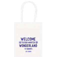 Welcome To Our Winter Wonderland Mini Twisted Handled Bags