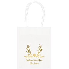 Pine Berry Antlers Mini Twisted Handled Bags